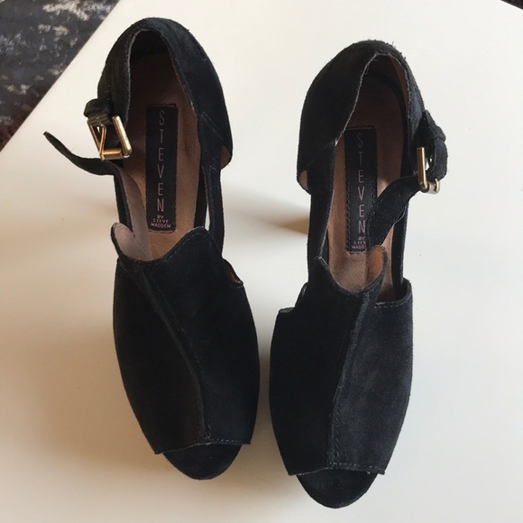 Steven suede black heels - Picture 2 of 3